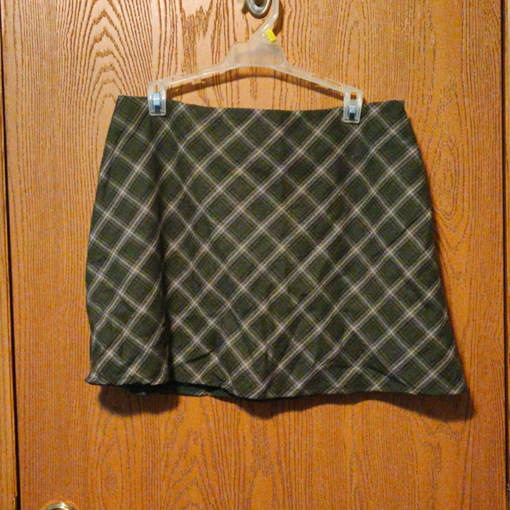 urban outfitters skirt green plaid
